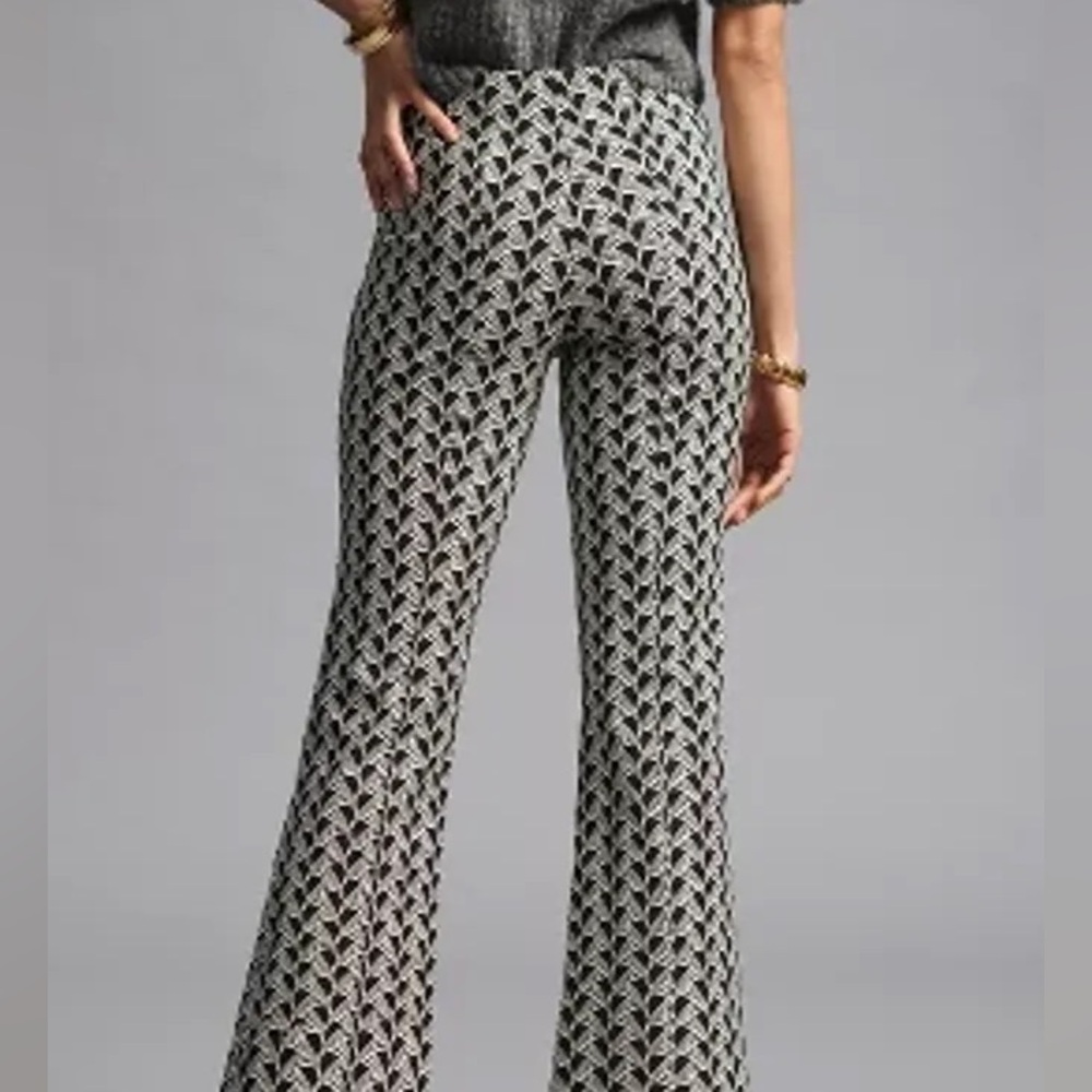 Anthropologie Maeve Margot Kick-Flare Cropped Pants